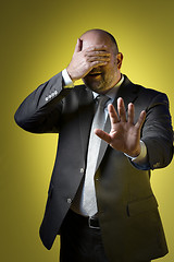 Image showing Stressed business man