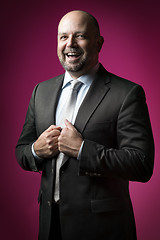 Image showing Laughing business man