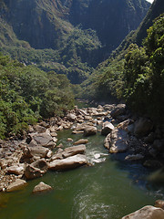 Image showing andes scenery around Machu Picchu