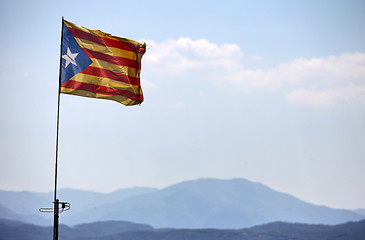 Image showing freedom flag of Catalonia