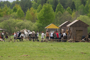 Image showing Village under attack