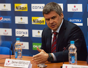 Image showing Kvartalnov Nikita, head coach of CSKA team