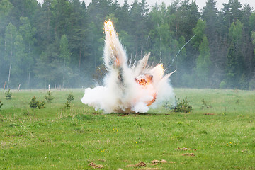 Image showing Explosion with smoke