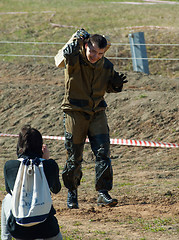 Image showing Photographer shoot a sportsman