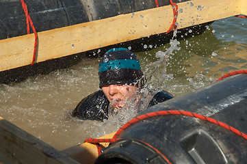 Image showing Dive down in cold water