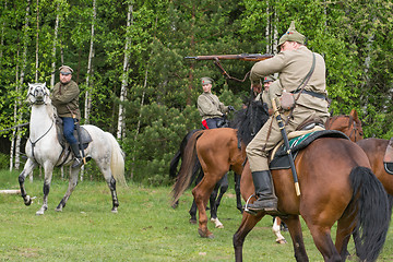 Image showing Cavalry soldier with rifle