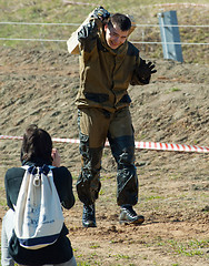 Image showing Photographer shoot a sportsman