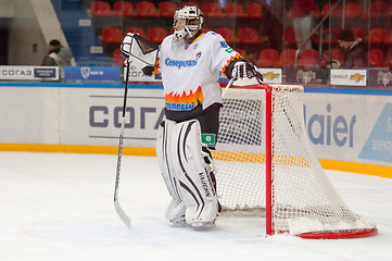 Image showing Goalkeeper Shtepanek Y. (33) resting