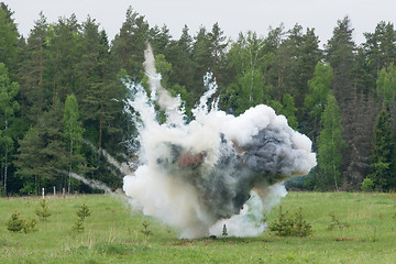 Image showing Explosion with smoke