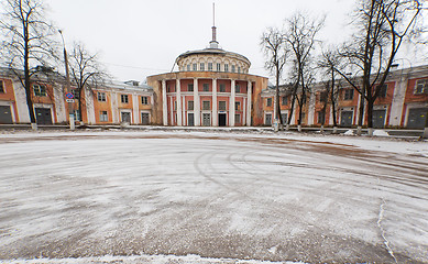 Image showing River station building