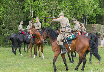 Image showing Cavalry soldier with rifle