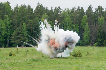 Image showing Explosion with smoke