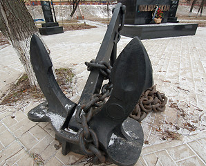 Image showing Big ship anchor