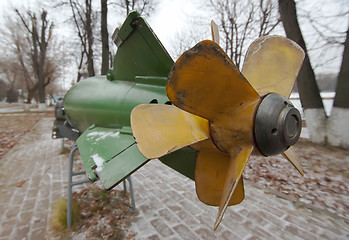 Image showing Back of sea mine