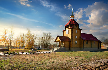 Image showing Wooden church