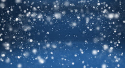 Image showing Winter blue background and snow