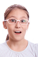 Image showing Girl surprised 