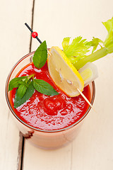 Image showing fresh tomato juice