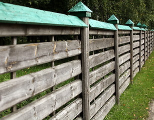 Image showing privacy wooden fence