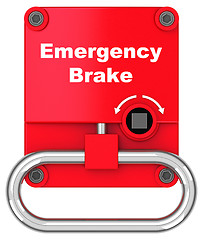 Image showing The emergency brake