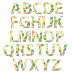 Image showing colored alphabet