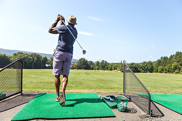 Image showing Driving Range Gold Practice