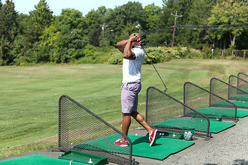 Image showing Driving Range Swing Practice