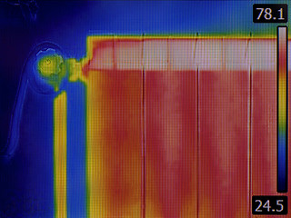 Image showing Radiator Heater Thermal Image