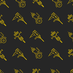 Image showing Vector background for construction tools