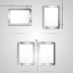 Image showing Vector illustration of blank outdoor city light