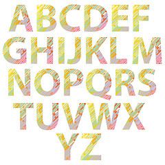 Image showing colored alphabet