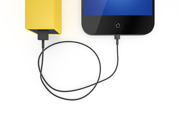 Image showing smart phone and power bank