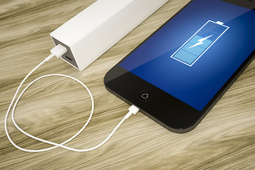 Image showing smart phone and power bank