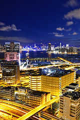 Image showing Kowloon at night