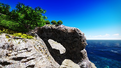 Image showing beautiful shore