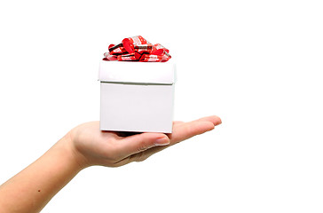 Image showing holding small gift