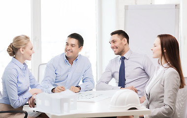 Image showing happy team of architects and designers in office