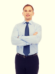 Image showing smiling businessman