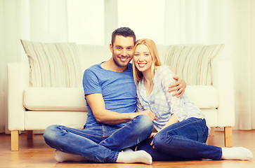 Image showing smiling happy couple at home