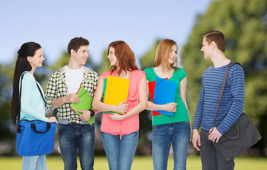 Image showing group of smiling students standing