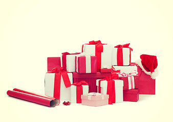 Image showing christmas presents and decoration