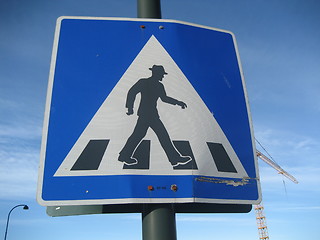 Image showing Traffic sign in urban environment