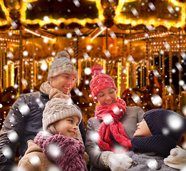 Image showing happy family outdoors