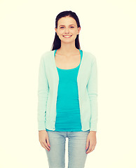 Image showing smiling teenage girl in casual clothes