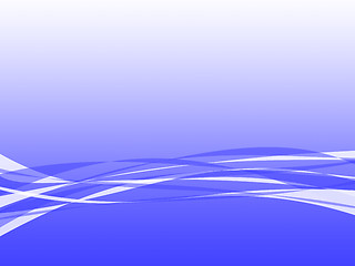 Image showing Blue Wavy Background