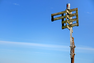 Image showing Old Norwegian sea sign # 02