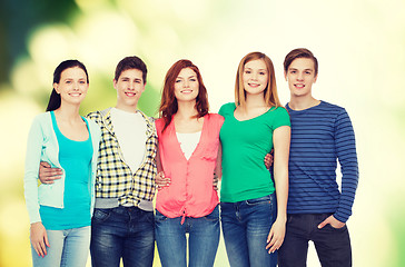 Image showing group of smiling students standing