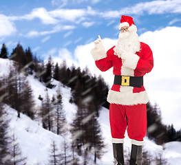 Image showing man in costume of santa claus