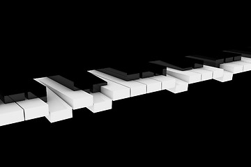 Image showing Piano keys