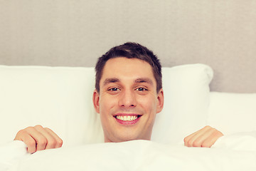 Image showing handsome sleeping in bed